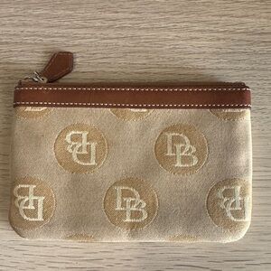 Dooney & Bourke Beige Monogram Clutch